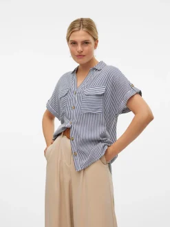 Vero Moda Bumby Skjorte, , L-Dame Bluser & Skjorter