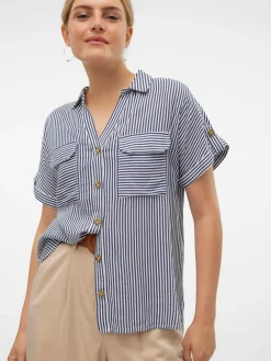 Vero Moda Bumby Skjorte, , L-Dame Bluser & Skjorter