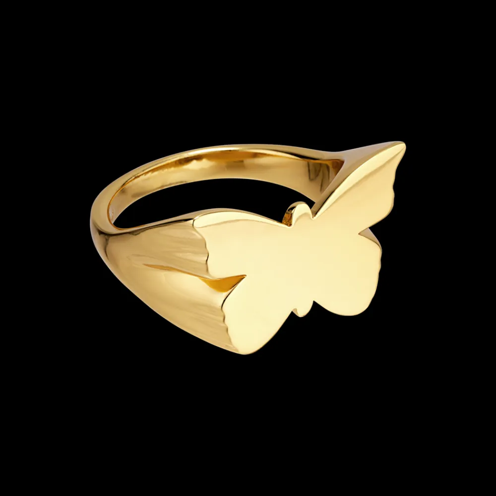 Jane Kønig Butterfly Signet Ring, , 56-Dame Ringe