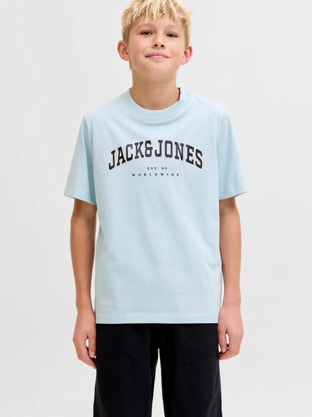 Jack & Jones Junior Caleb Varsitu O-Neck T-shirt, , 164 cm-Børn T-Shirts & Toppe