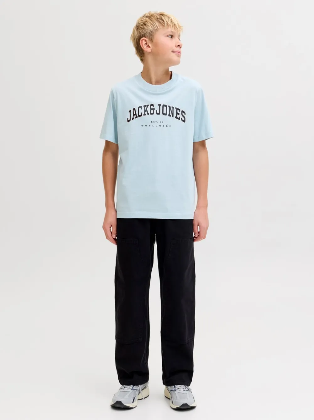 Jack & Jones Junior Caleb Varsitu O-Neck T-shirt, , 164 cm-Børn T-Shirts & Toppe