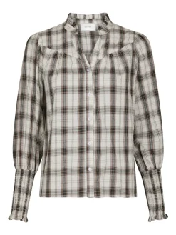 Neo Noir Camisa Big Check Bluse, , 38-Dame Bluser & Skjorter