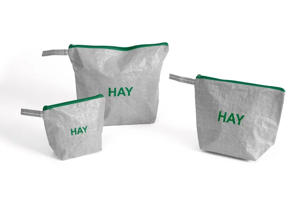 HAY Candy Mono 3-pak Toilettaske,-Dame Toilettasker|Toilet- & Makeuptasker