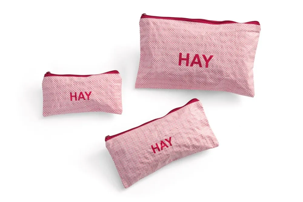HAY Candy Mono 3-pak Toilettaske,-Dame Toilettasker|Toilet- & Makeuptasker