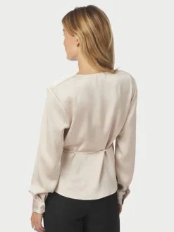 Neo Noir Caprina Heavy Sateen Bluse, , 36-Dame Bluser & Skjorter