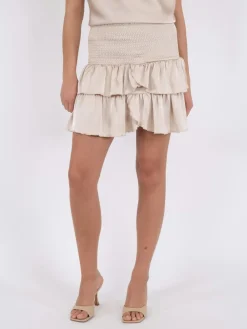 Clearance Carin Heavy Sateen Nederdel, , 36 Dame Nederdele