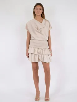 Clearance Carin Heavy Sateen Nederdel, , 36 Dame Nederdele