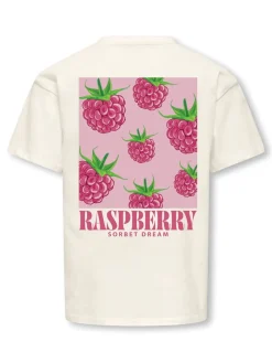 KIDS ONLY Carina Life Loose Printed T-shirt, , 146-152 cm-Børn T-Shirts & Toppe