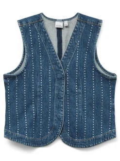 Online Carley Rhinetone Vest, , M Dame Veste