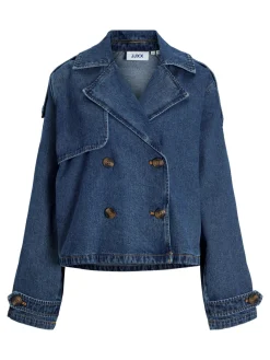 JJXX Carlie Short Denim Trenchcoat, , L-Dame Jakker & Frakker