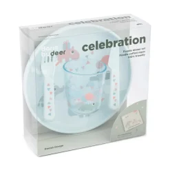 Done by Deer Celebration Foodie Spisesæt,-Børn Tallerkener|Børneservice