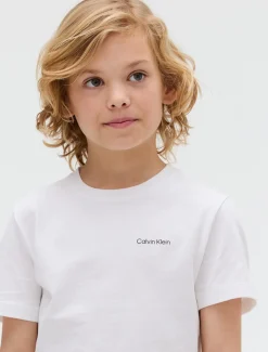 Calvin Klein Chest Logo T-shirt, , 140 cm-Børn T-Shirts & Toppe