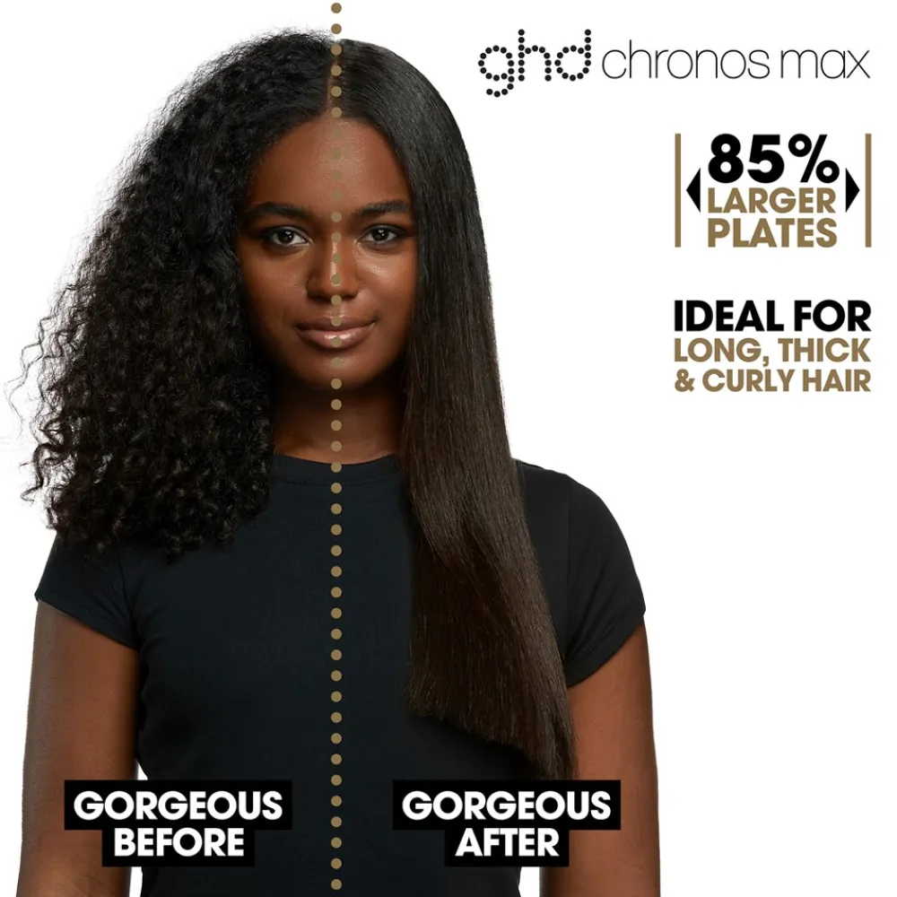 ghd Chronos Max - Wide Plate Hair Straightener- Styling Tools