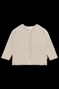 New Cilja Pointelle Cardigan, , 128 cm Børn Cardigans