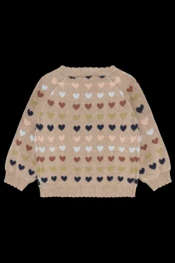 Cilja Winter Heart Cardigan, , 74 cm Børn Cardigans