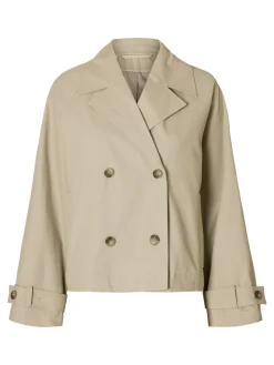 Selected Women Cilo Short Trenchcoat, , 42-Dame Jakker & Frakker