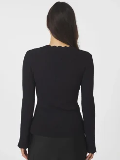Discount Clara Stitch Knit Bluse, , 38 Dame Strik & Sweatshirts