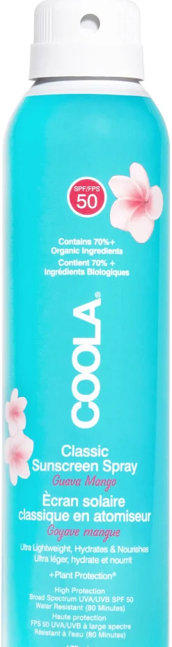 Coola Classic Body Spray Guava Mango, SPF 50, 177 ml- Solbeskyttelse