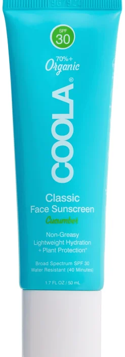 Coola Classic Cucumber Face Lotion, SPF 30, 50 ml- Solbeskyttelse