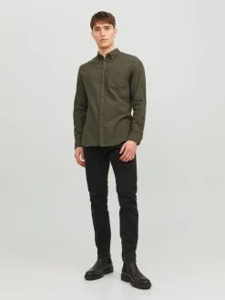 Jack&Jones Classic Melange Skjorte, , S- Skjorter