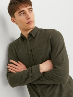 Jack&Jones Classic Melange Skjorte, , S- Skjorter