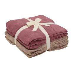 Pippi Cloth Muslin Solid 4-pak Stofbleer,-Børn Hagesmække & Stofbleer