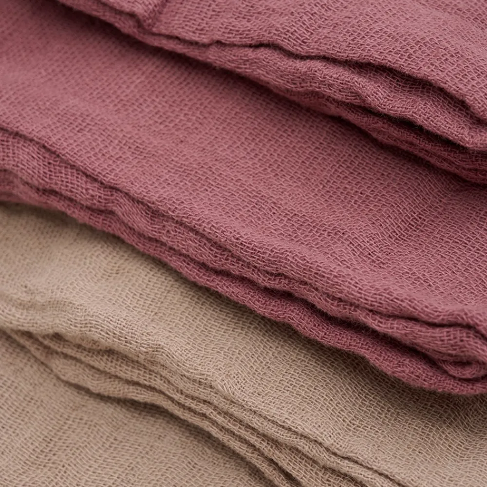 Pippi Cloth Muslin Solid 4-pak Stofbleer,-Børn Hagesmække & Stofbleer