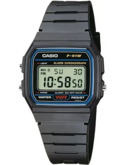 Clearance Collection Timeless F-91W-1YEG Digitalur, , 33 mm Dame Ure