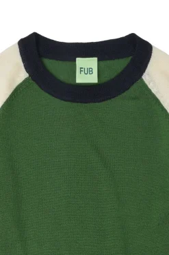Colour Block Strik Bluse, , 90 cm Børn Bluser