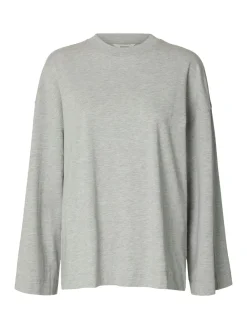 Selected Women Colwoman Oversized Langærmet T-shirt, , M-Dame T-Shirts & Toppe