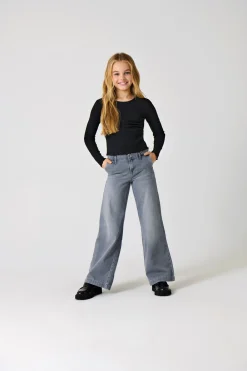 KIDS ONLY Comet Wide Leg Jeans, , 134 cm-Børn Jeans