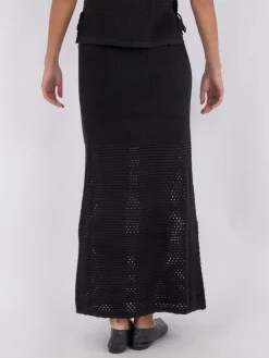 Clearance Como Crochet Knit Nederdel, , 34 Dame Nederdele