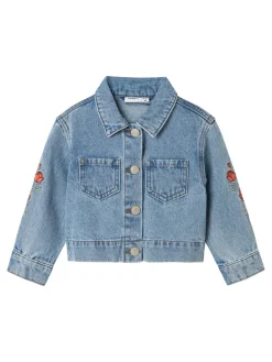 Name It Conny Denim Jakke, , 98 cm-Børn Overtøj