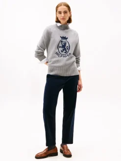 Tommy Hilfiger Corduroy Slim Straight Bukser, , 38-Dame Bukser & Leggings