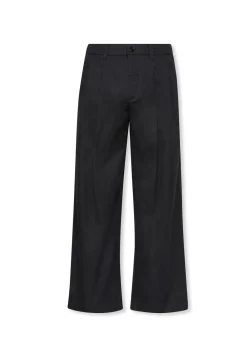 Calvin Klein Cotton Pleated Half Elastic Bukser, , 34- Bukser & Chinos