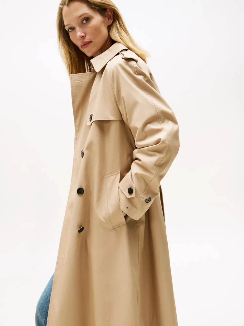 Hot Cotton Reg Trenchcoat, , 36 Dame Jakker & Frakker