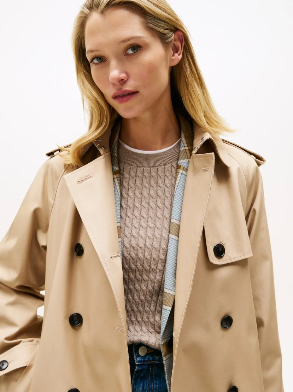 Hot Cotton Reg Trenchcoat, , 36 Dame Jakker & Frakker
