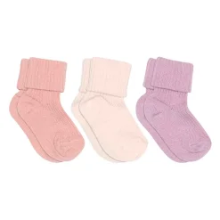 Cotton Rib Baby 3-pak Strømper, , 22-24 Børn Sokker & Strømper
