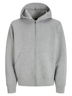 Jack & Jones Junior Cover Scuba Zip Hættetrøje, , 140 cm-Børn Strik & Sweatshirts
