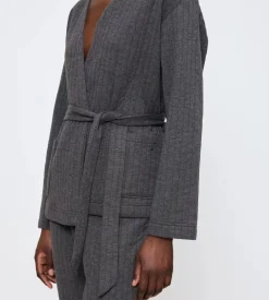 Discount Cozy Comfort Quilted Robe Bluse, , 44 Dame Loungewear