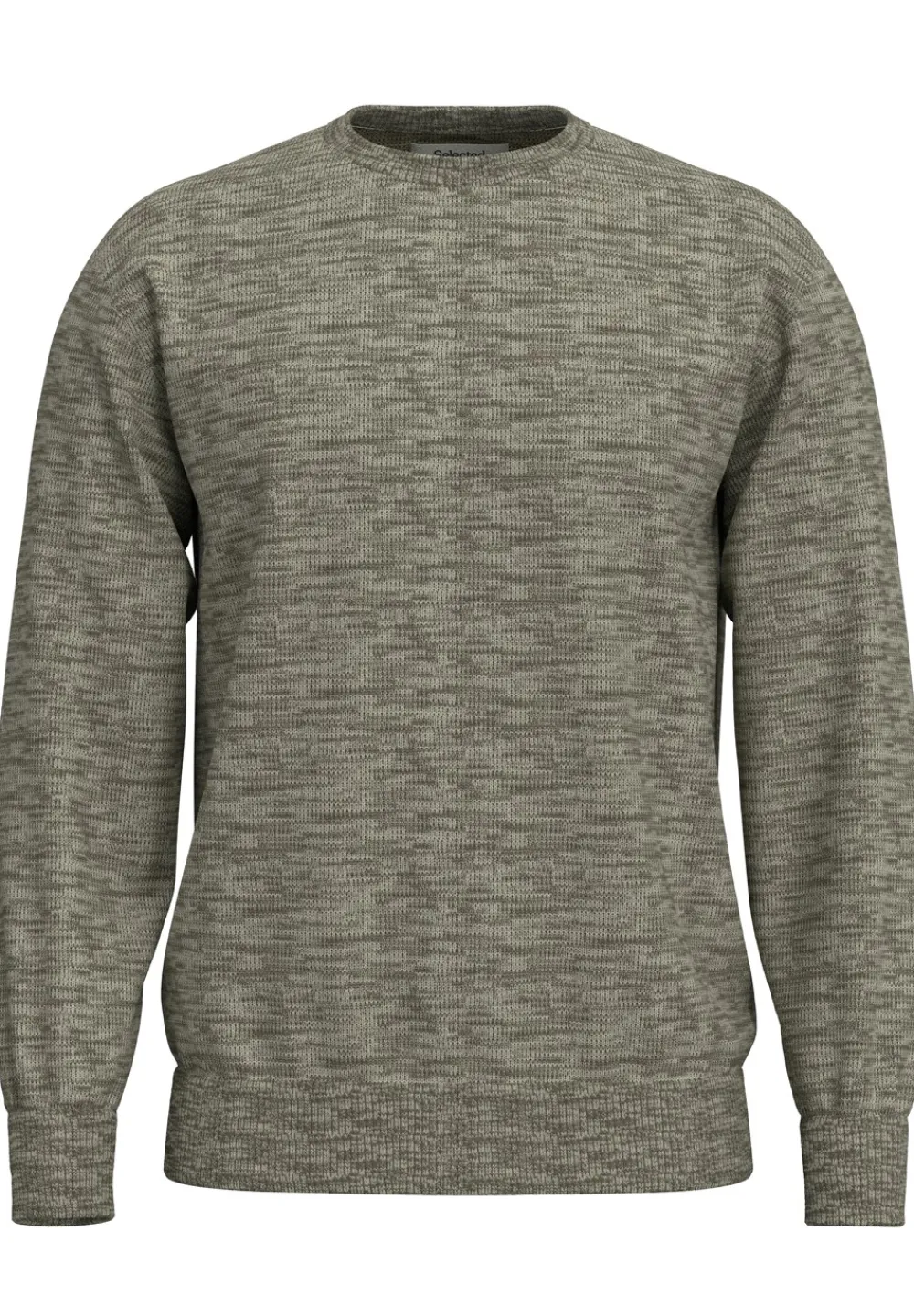 Selected Homme Dane Structure Crew Neck Striktrøje, , L- Strik