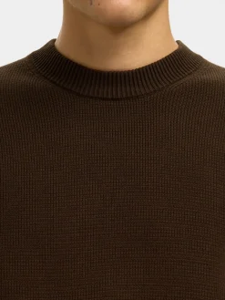 Selected Homme Dane Structure Crew Neck Striktrøje, , M- Strik