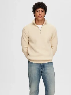 Discount Dane Structure Half Zip Striktrøje, , L Strik