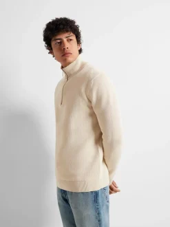 Discount Dane Structure Half Zip Striktrøje, , L Strik