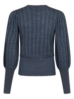Neo Noir Dary Glitter Strikbluse, , 34-Dame Strik & Sweatshirts