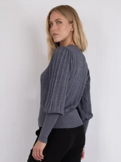 Neo Noir Dary Glitter Strikbluse, , 34-Dame Strik & Sweatshirts