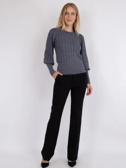 Neo Noir Dary Glitter Strikbluse, , 34-Dame Strik & Sweatshirts