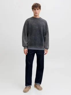 R.D.D. Royal Denim Division Dawson Overdye Crew Neck Sweatshirt, , XXL- Sweatshirts & Trøjer