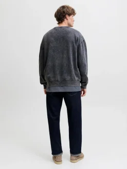 R.D.D. Royal Denim Division Dawson Overdye Crew Neck Sweatshirt, , XXL- Sweatshirts & Trøjer