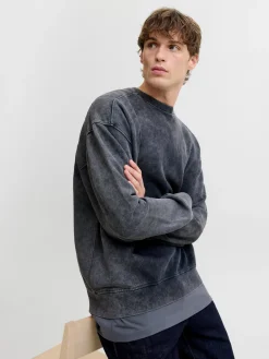 R.D.D. Royal Denim Division Dawson Overdye Crew Neck Sweatshirt, , XXL- Sweatshirts & Trøjer